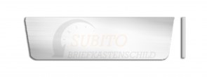 Briefkastenschild MarcMetal Rock 94 x 26,5mm Alu